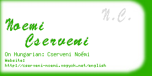 noemi cserveni business card